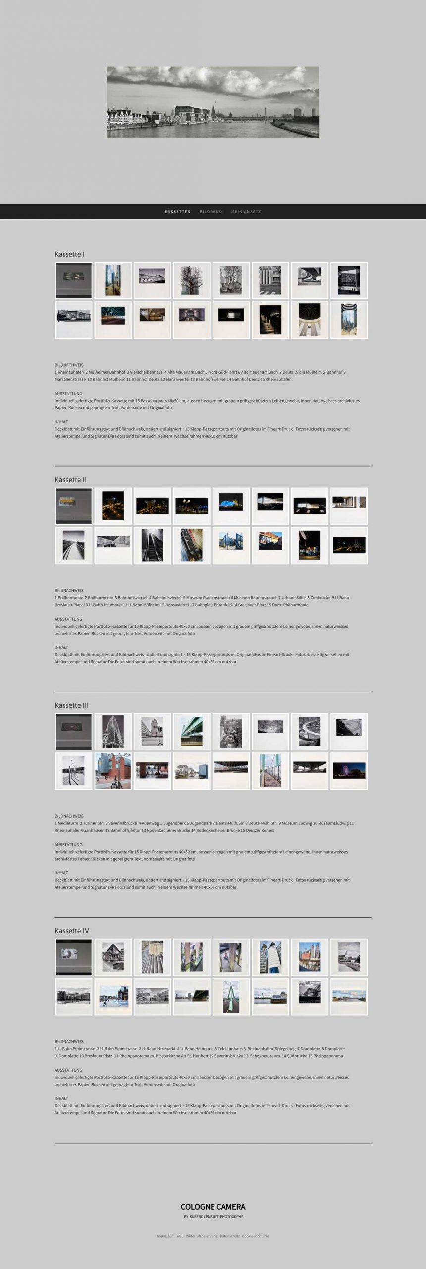 Referenz Design Sara Hoffmann Website Cologne Camera